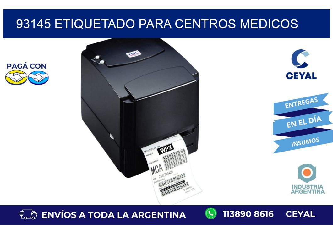 93145 ETIQUETADO PARA CENTROS MEDICOS