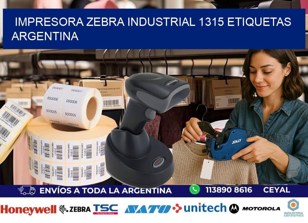 Impresora zebra industrial 1315 etiquetas argentina