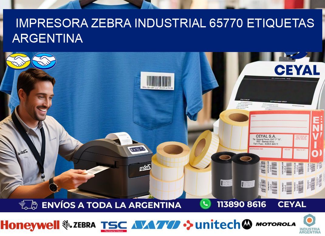 Impresora zebra industrial 65770 etiquetas argentina