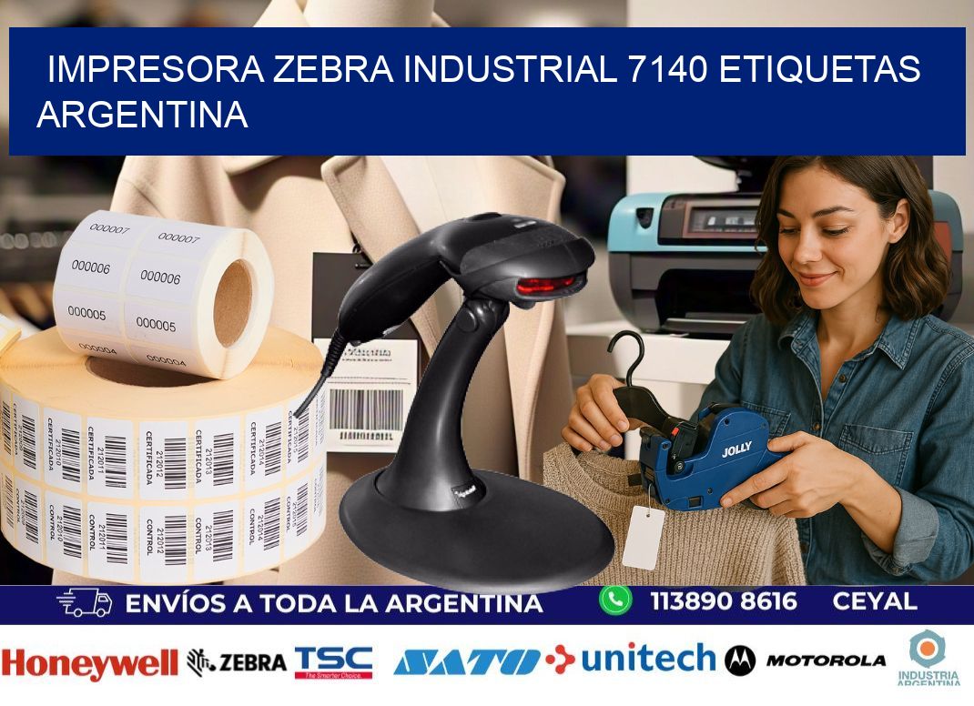 Impresora zebra industrial 7140 etiquetas argentina