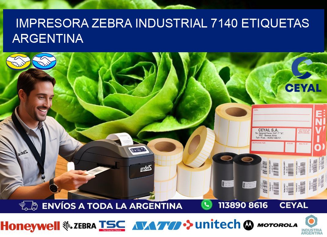 Impresora zebra industrial 7140 etiquetas argentina