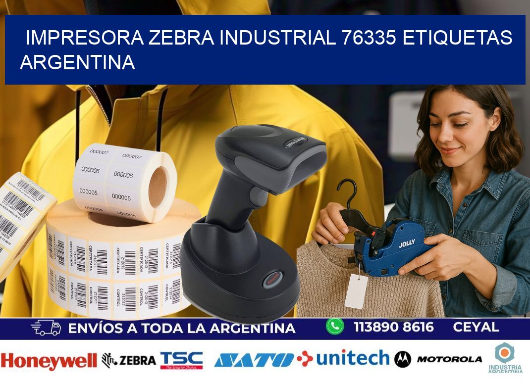 Impresora zebra industrial 76335 etiquetas argentina