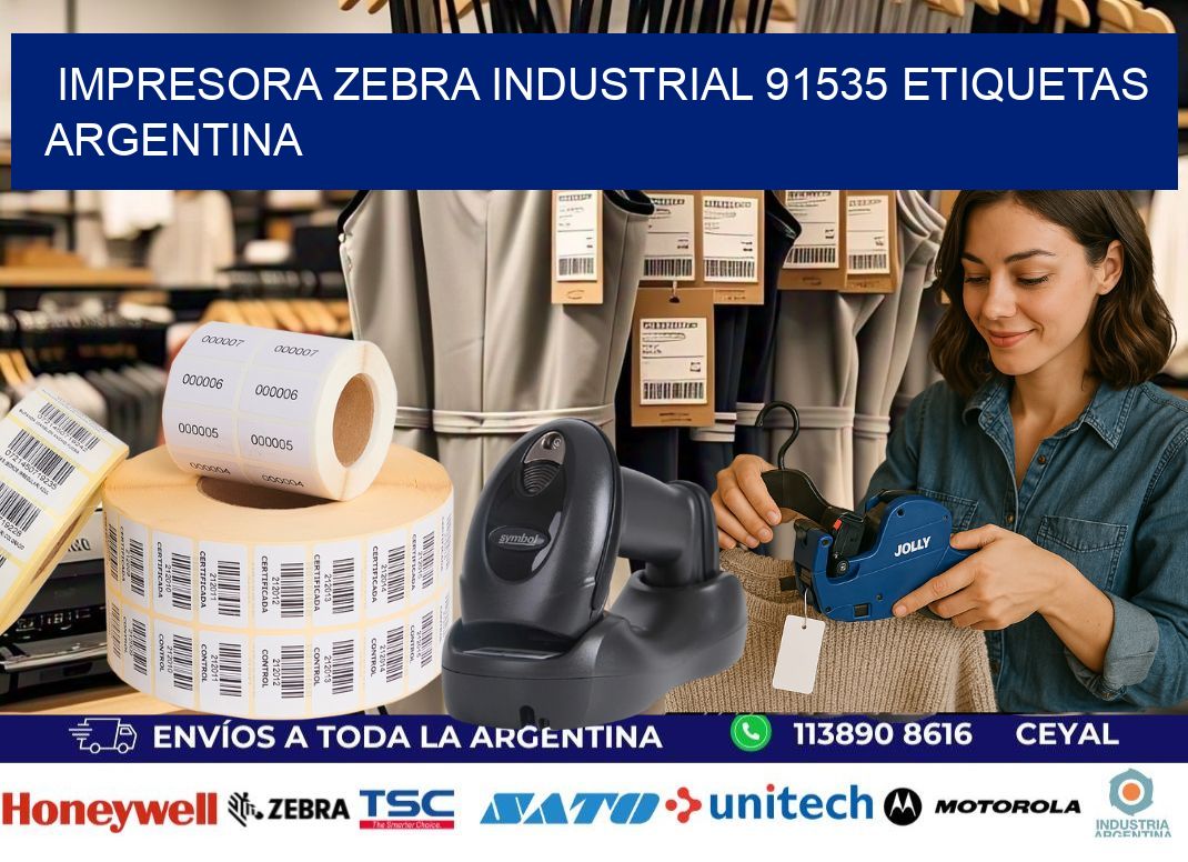 Impresora zebra industrial 91535 etiquetas argentina