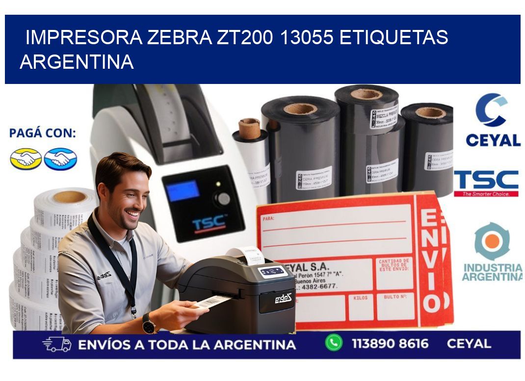 Impresora zebra zt200 13055 etiquetas argentina
