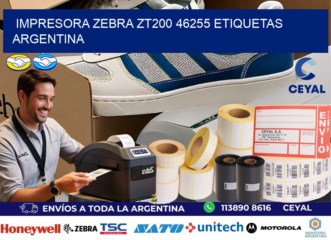 Impresora zebra zt200 46255 etiquetas argentina