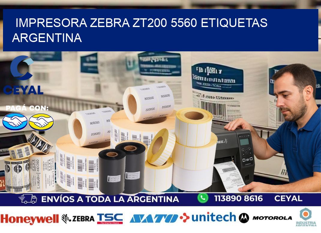 Impresora zebra zt200 5560 etiquetas argentina