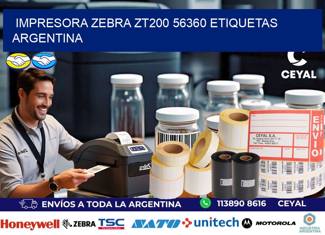 Impresora zebra zt200 56360 etiquetas argentina