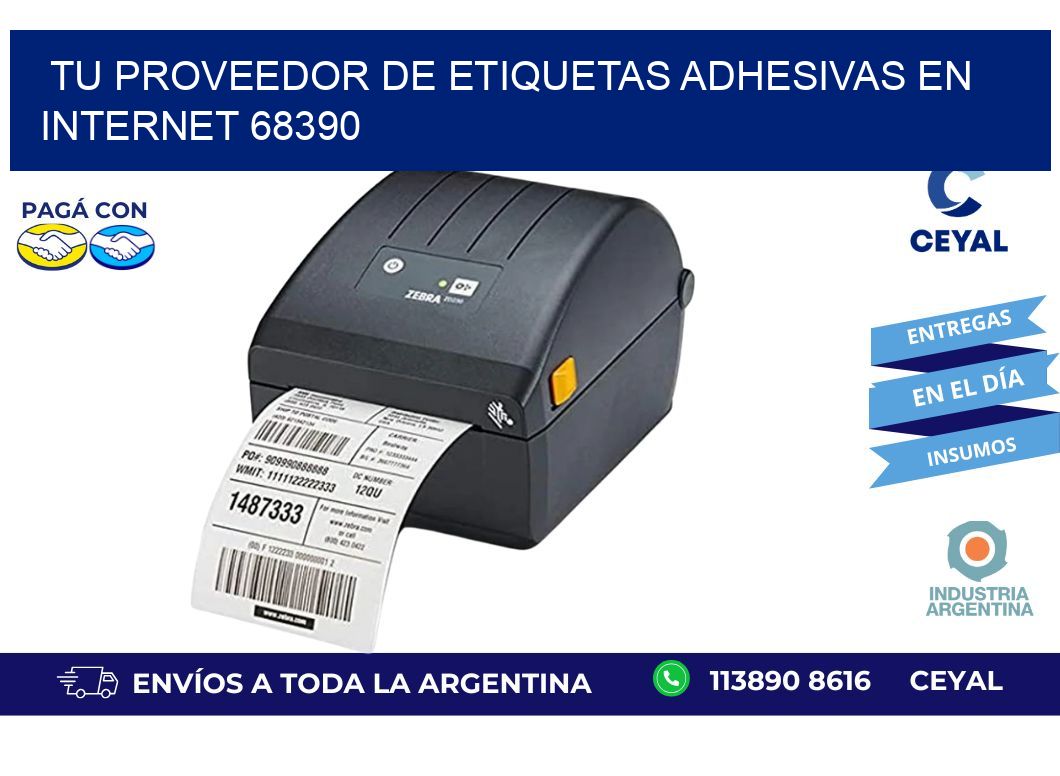 Tu Proveedor de Etiquetas Adhesivas en Internet 68390