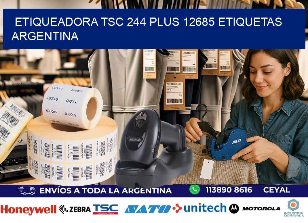 etiqueadora tsc 244 plus 12685 etiquetas argentina