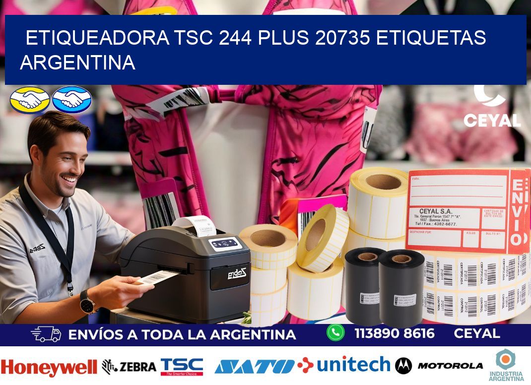 etiqueadora tsc 244 plus 20735 etiquetas argentina
