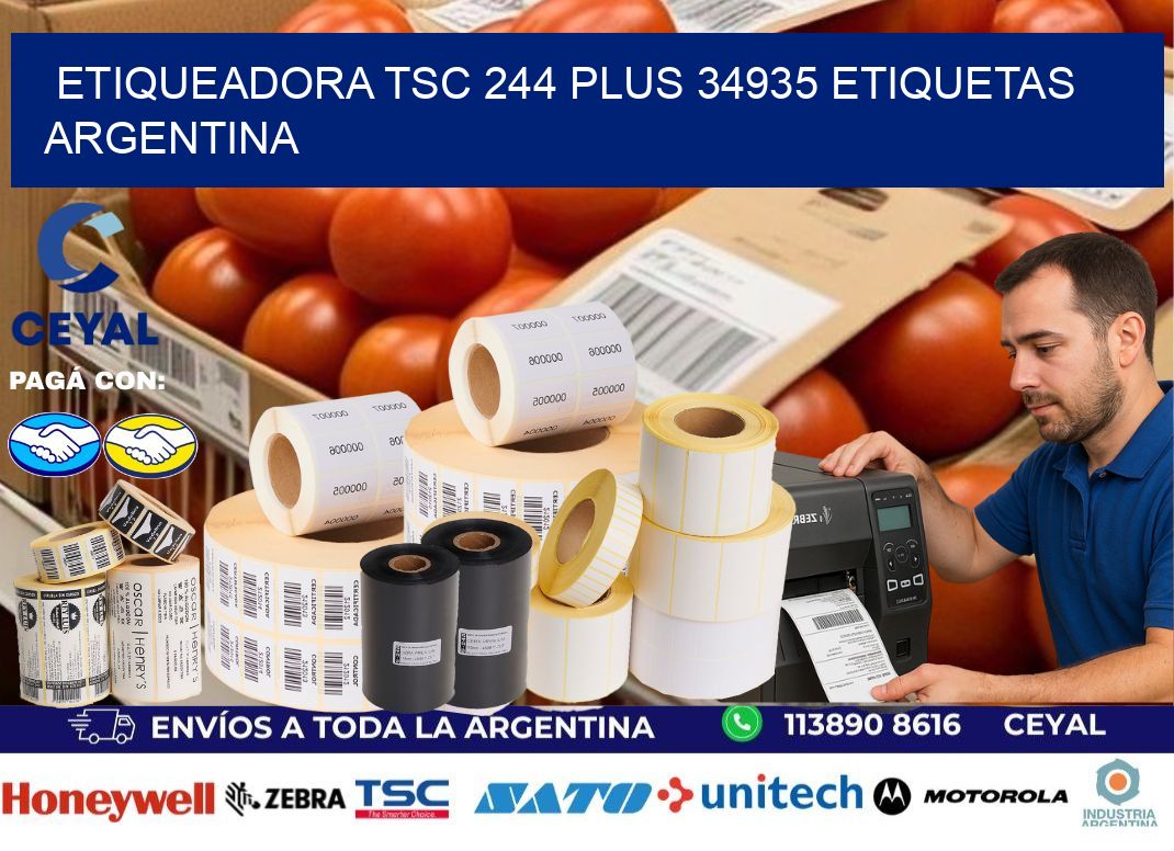 etiqueadora tsc 244 plus 34935 etiquetas argentina