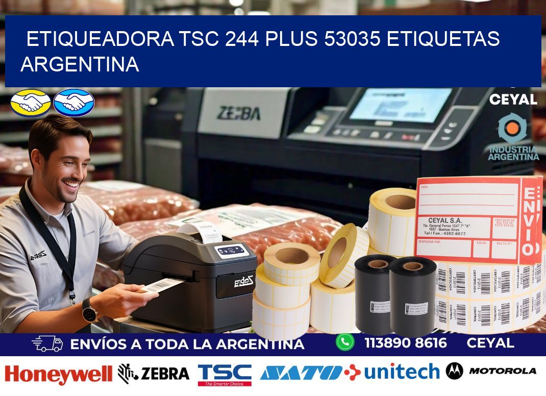 etiqueadora tsc 244 plus 53035 etiquetas argentina
