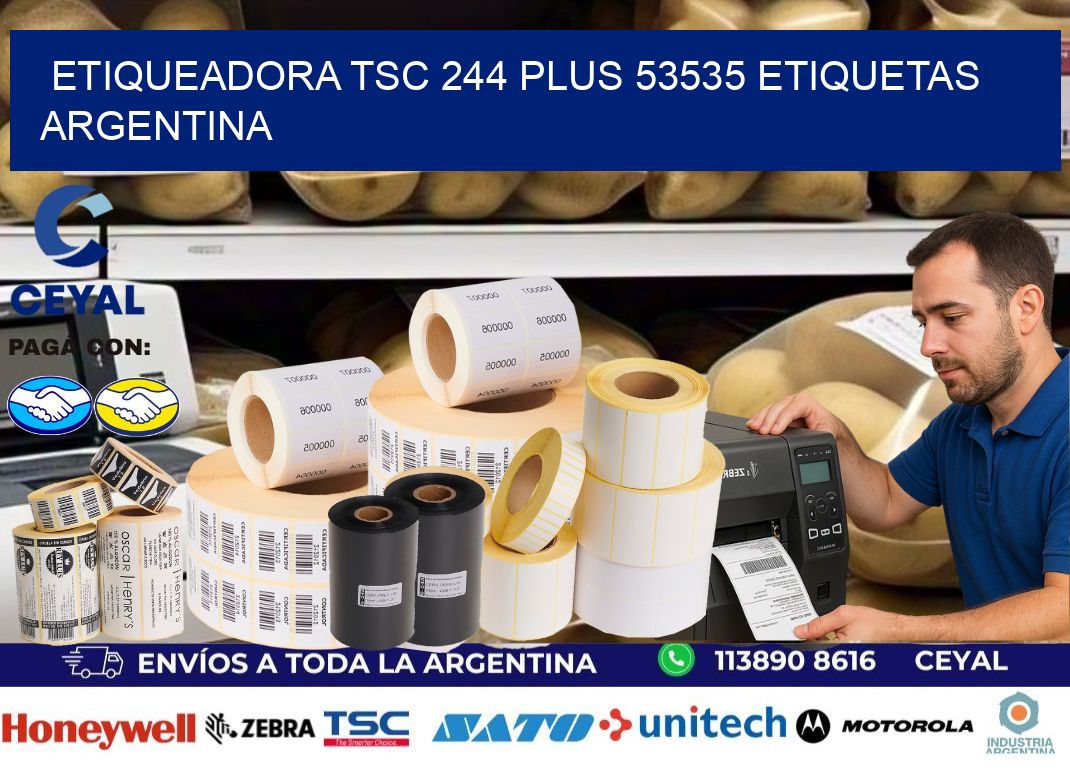 etiqueadora tsc 244 plus 53535 etiquetas argentina