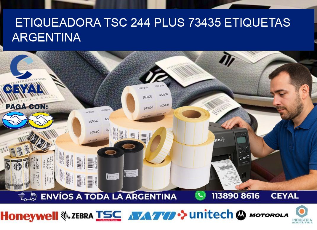 etiqueadora tsc 244 plus 73435 etiquetas argentina