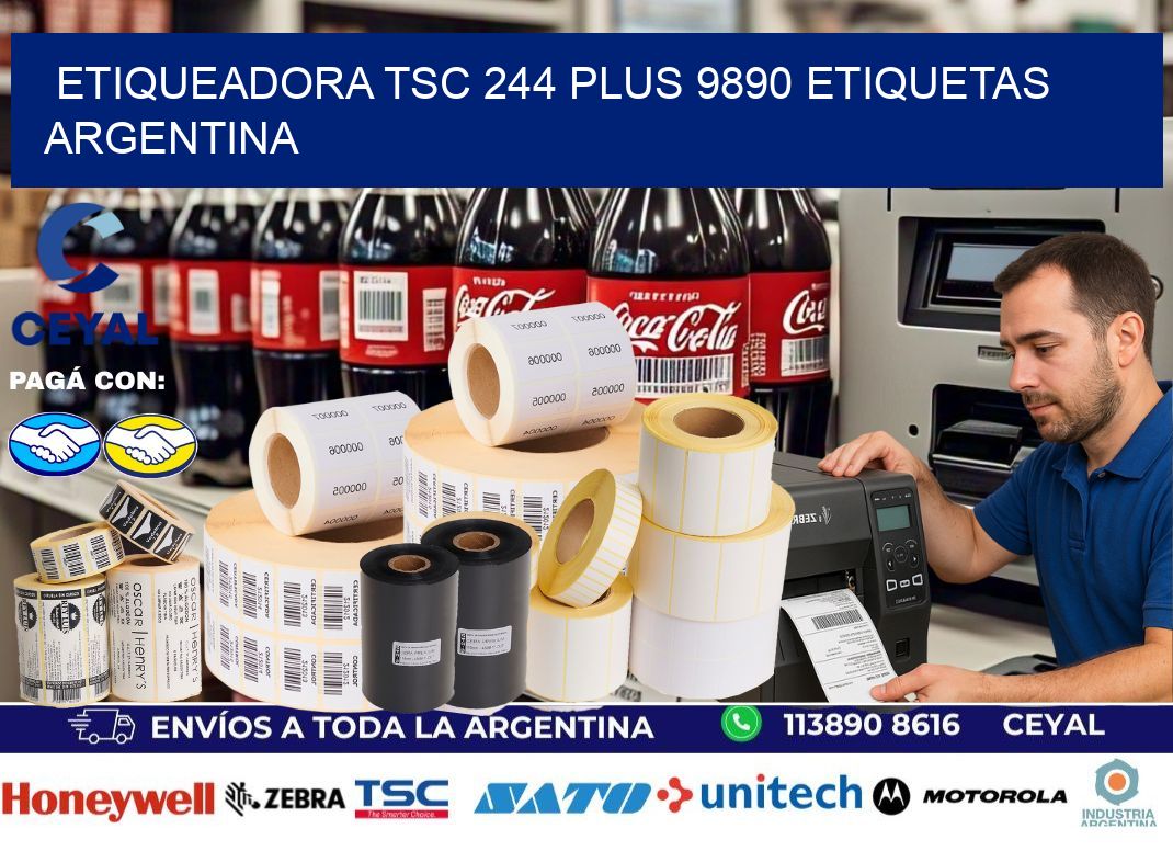etiqueadora tsc 244 plus 9890 etiquetas argentina