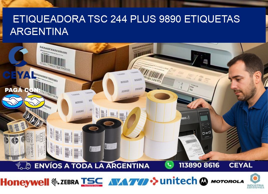 etiqueadora tsc 244 plus 9890 etiquetas argentina