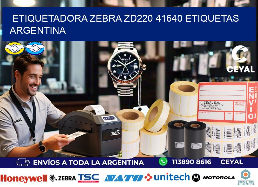 etiquetadora zebra zd220 41640 etiquetas argentina