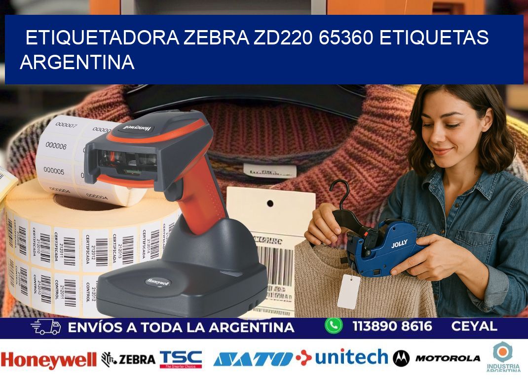 etiquetadora zebra zd220 65360 etiquetas argentina