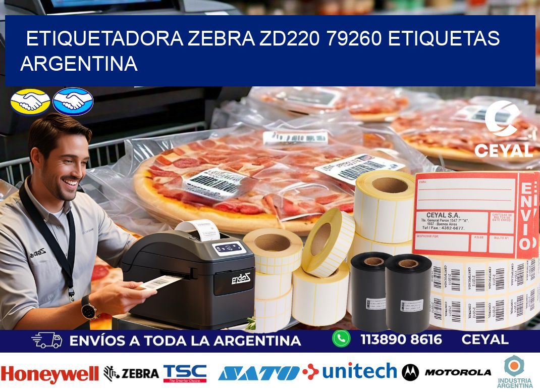 etiquetadora zebra zd220 79260 etiquetas argentina