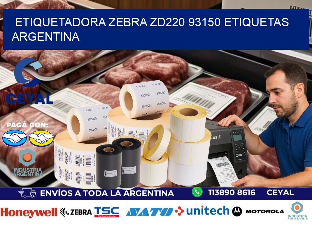 etiquetadora zebra zd220 93150 etiquetas argentina