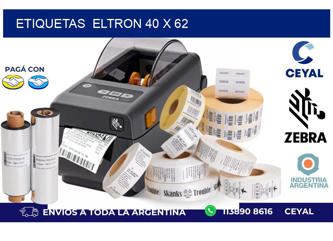 etiquetas  eltron 40 x 62