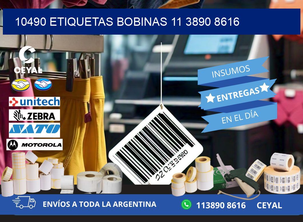 10490 ETIQUETAS BOBINAS 11 3890 8616