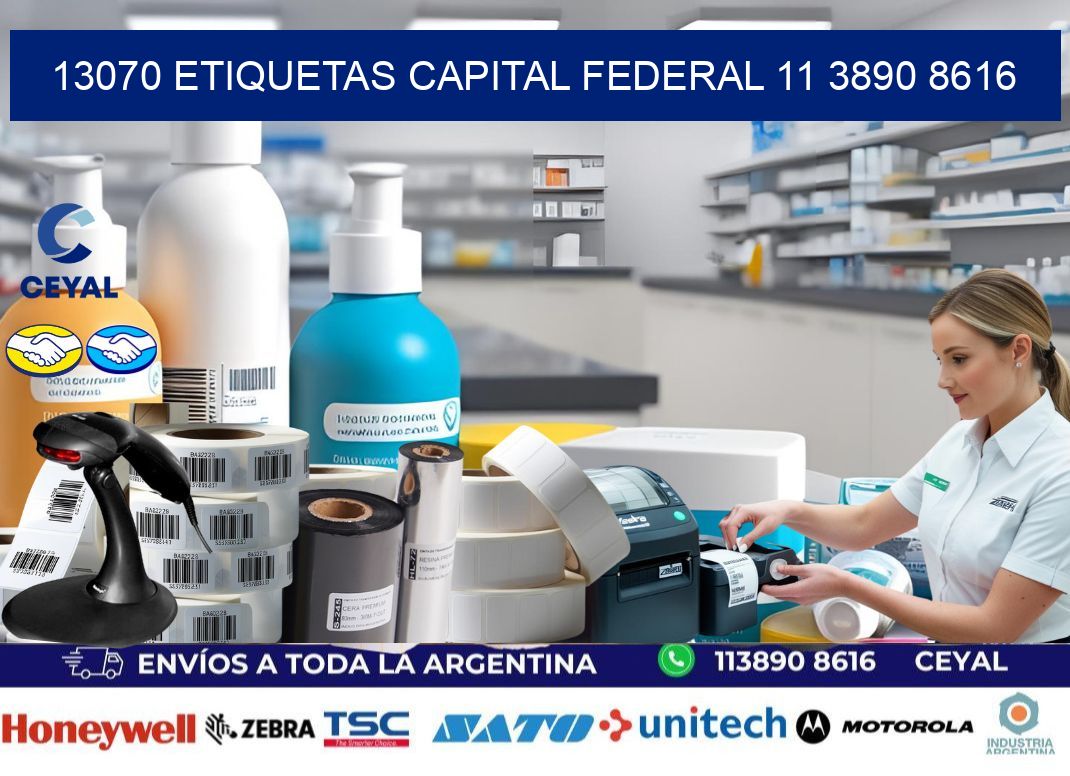 13070 ETIQUETAS CAPITAL FEDERAL 11 3890 8616