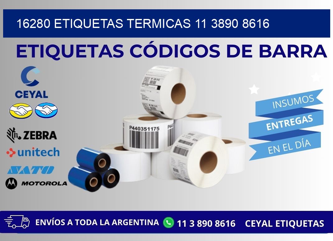 16280 ETIQUETAS TERMICAS 11 3890 8616
