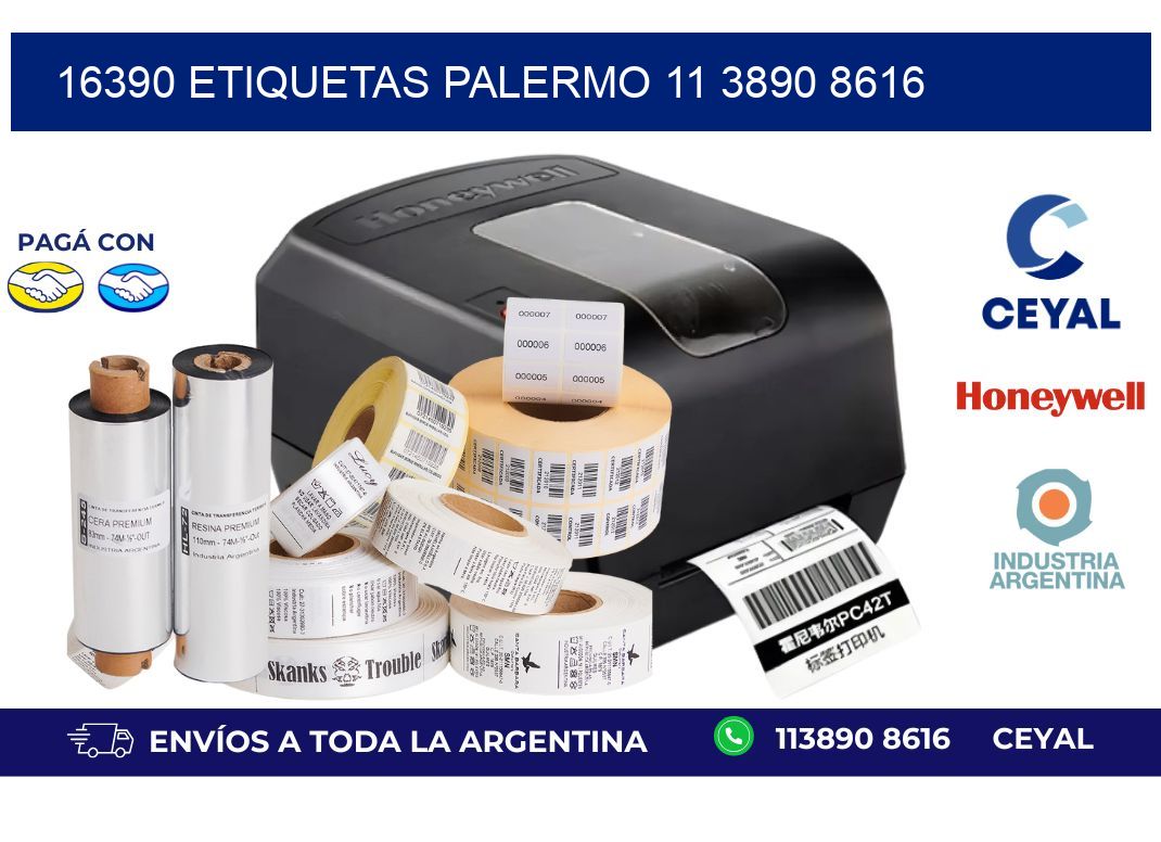 16390 ETIQUETAS PALERMO 11 3890 8616