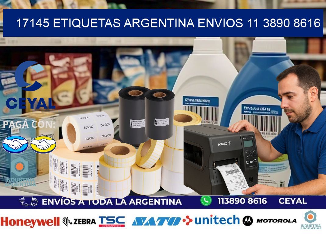 17145 ETIQUETAS ARGENTINA ENVIOS 11 3890 8616