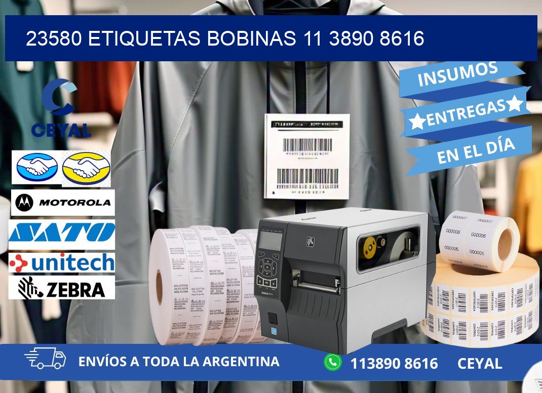 23580 ETIQUETAS BOBINAS 11 3890 8616