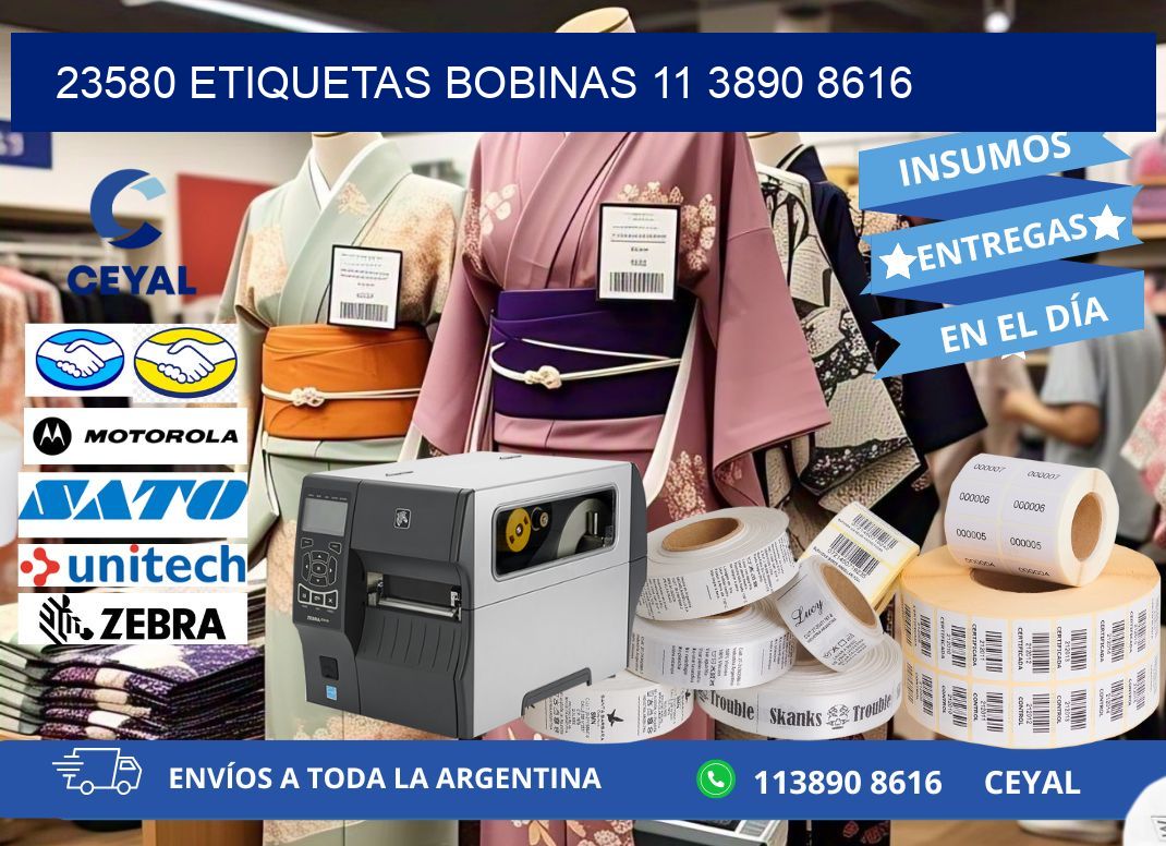 23580 ETIQUETAS BOBINAS 11 3890 8616