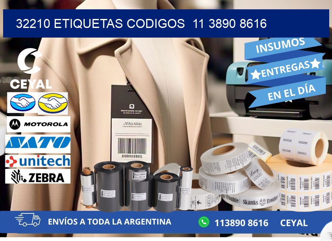 32210 ETIQUETAS CODIGOS  11 3890 8616