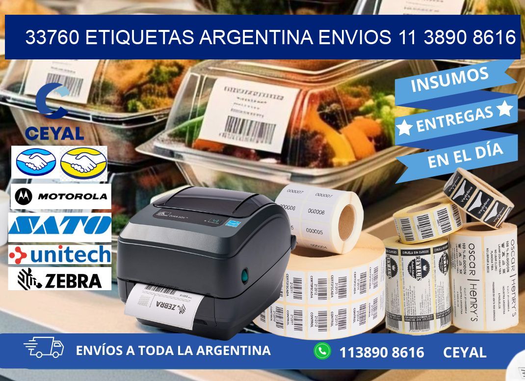 33760 ETIQUETAS ARGENTINA ENVIOS 11 3890 8616