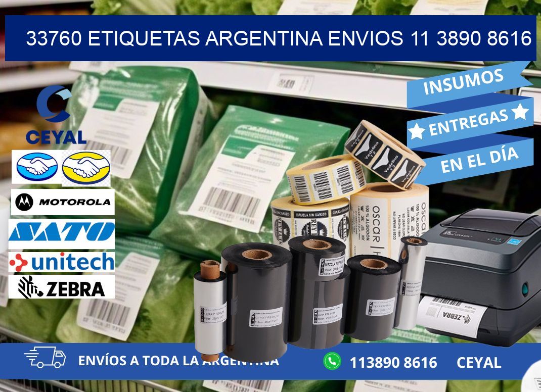 33760 ETIQUETAS ARGENTINA ENVIOS 11 3890 8616