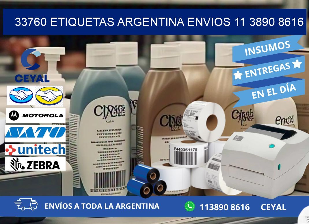 33760 ETIQUETAS ARGENTINA ENVIOS 11 3890 8616