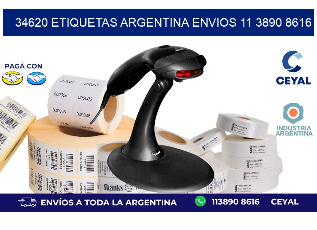 34620 ETIQUETAS ARGENTINA ENVIOS 11 3890 8616