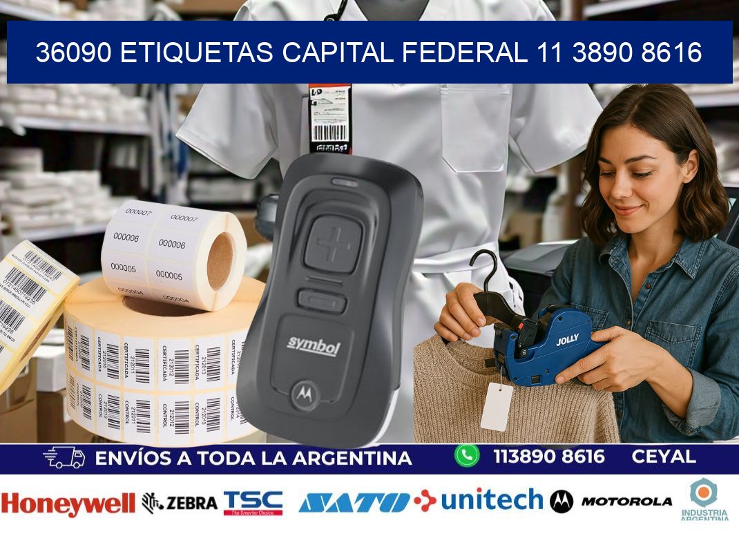 36090 ETIQUETAS CAPITAL FEDERAL 11 3890 8616