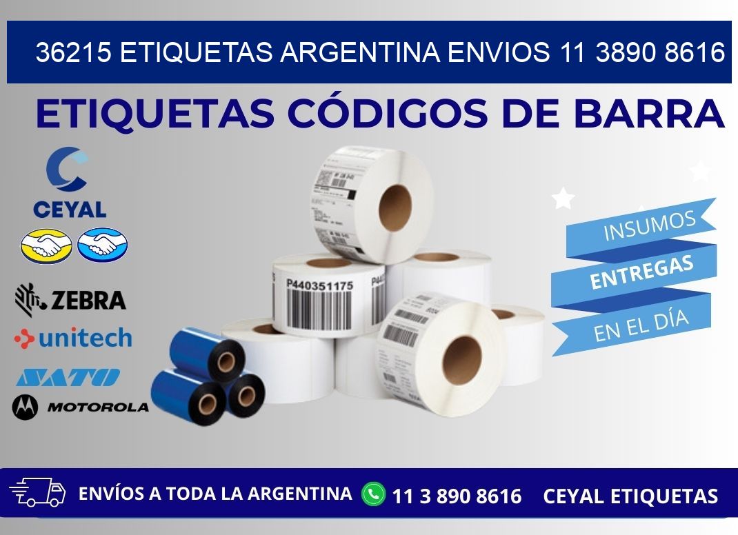 36215 ETIQUETAS ARGENTINA ENVIOS 11 3890 8616