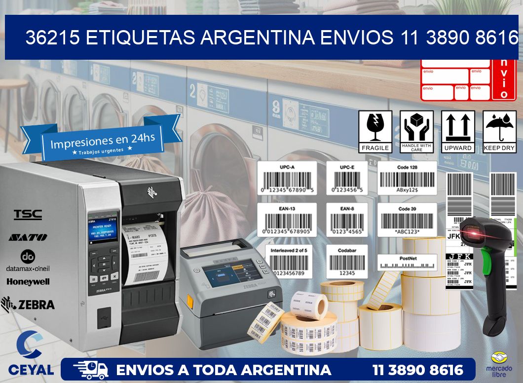 36215 ETIQUETAS ARGENTINA ENVIOS 11 3890 8616