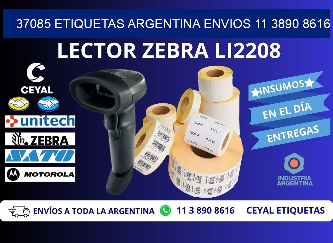 37085 ETIQUETAS ARGENTINA ENVIOS 11 3890 8616
