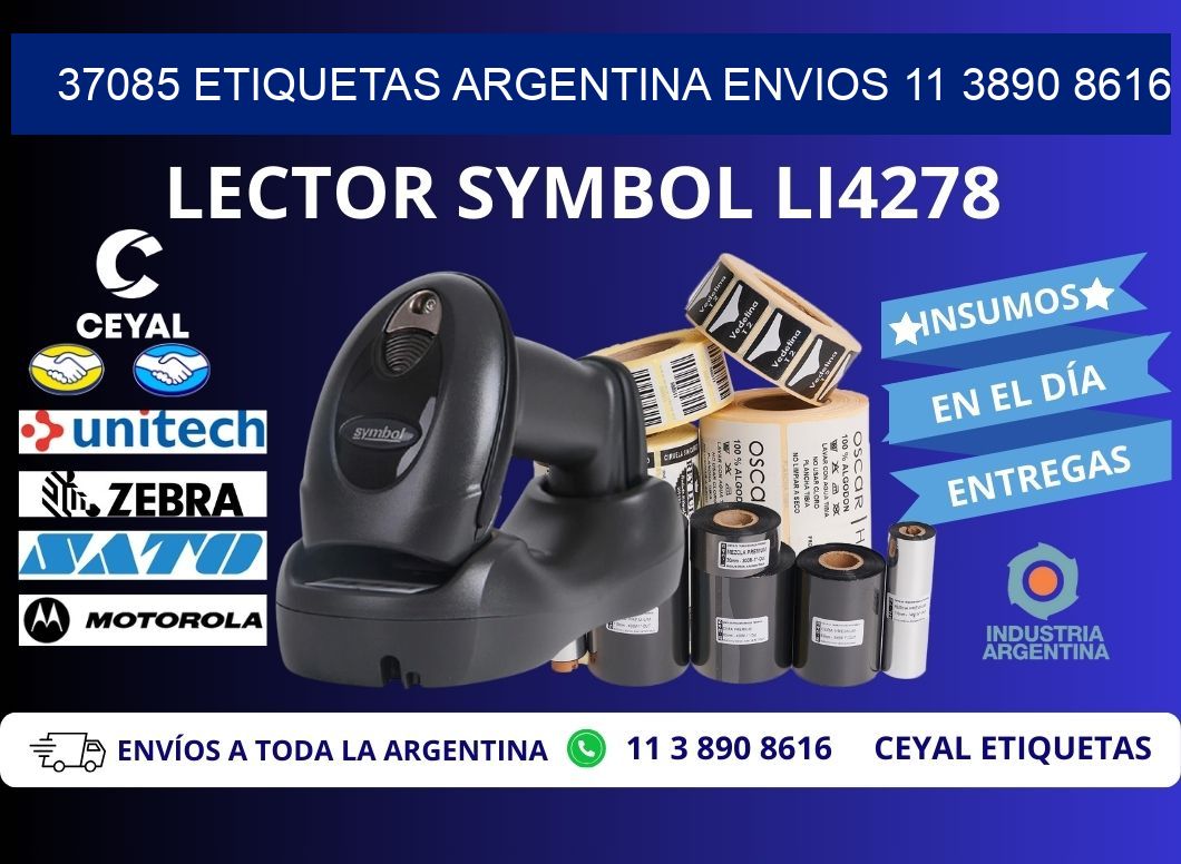 37085 ETIQUETAS ARGENTINA ENVIOS 11 3890 8616