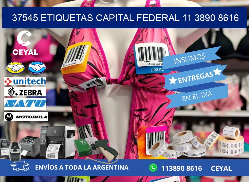 37545 ETIQUETAS CAPITAL FEDERAL 11 3890 8616