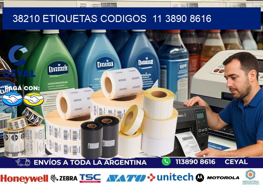 38210 ETIQUETAS CODIGOS  11 3890 8616