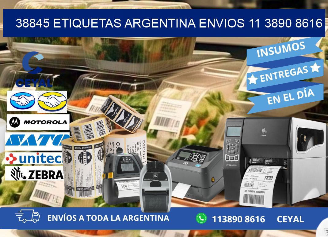 38845 ETIQUETAS ARGENTINA ENVIOS 11 3890 8616
