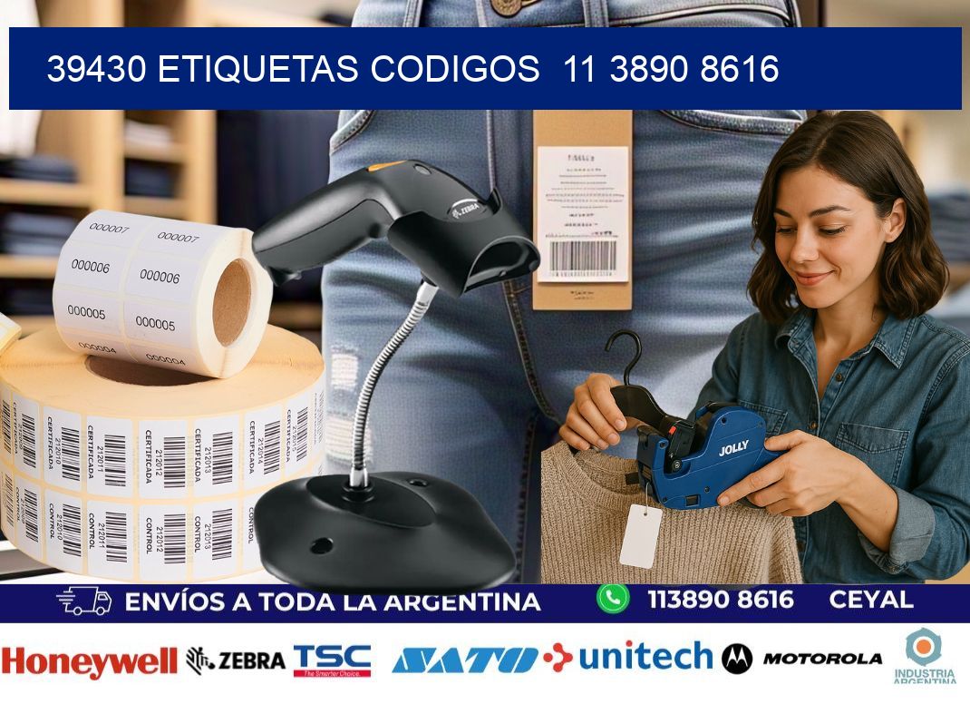 39430 ETIQUETAS CODIGOS  11 3890 8616