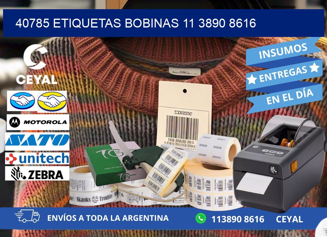40785 ETIQUETAS BOBINAS 11 3890 8616