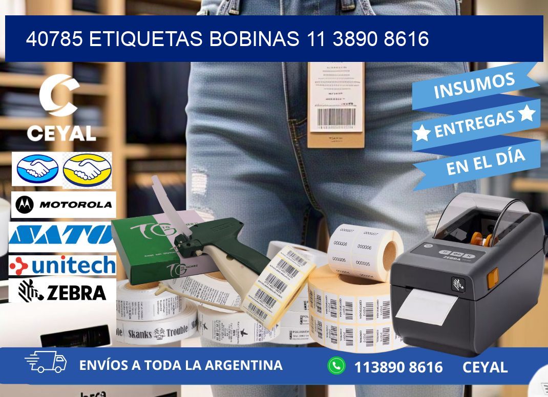 40785 ETIQUETAS BOBINAS 11 3890 8616