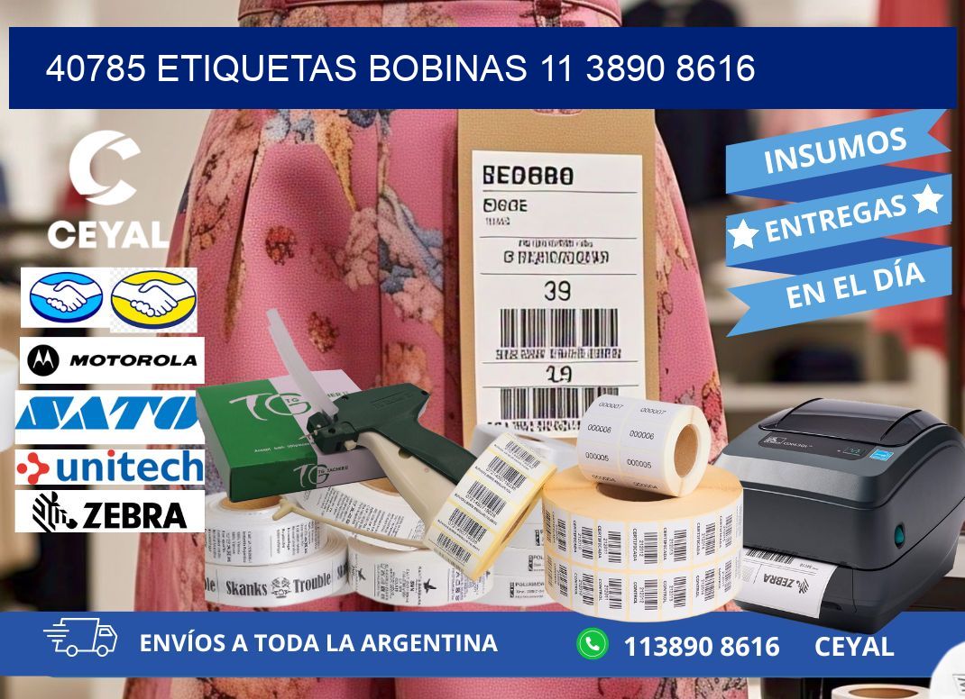 40785 ETIQUETAS BOBINAS 11 3890 8616