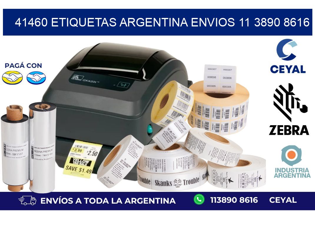 41460 ETIQUETAS ARGENTINA ENVIOS 11 3890 8616
